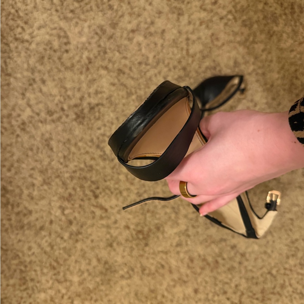 MICHAEL Black Ankle Strap Heels - Picture 3 of 4